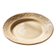 Creamy Beige Embossed Floral Rim Stoneware Plate(3-Piece Set)