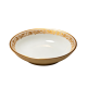 Luxury Gold Vine-Trimmed White Porcelain Shallow Bowl Plate(3-Piece Set)