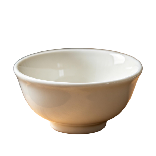 Creamy White Classic Ceramic Rice Bowl - Timeless Everyday Essential(3-Piece Set)