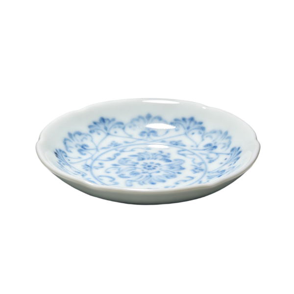 Traditional Blue & White Floral Porcelain Side Dish(3-Piece Set)